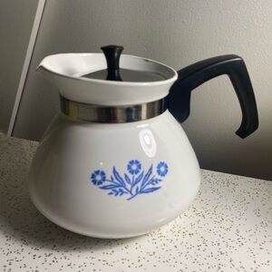 Vintage Corningware Blue Cornflower 6c teapot